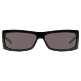 Gucci - Occhiale da Sole Rettangolari - Nero Opaco Grigio Scuro - Gucci Eyewear