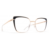 Mykita - Viola - Decades - Champagne Gold Jet Black - Metal Glasses - Optical Glasses - Mykita Eyewear