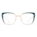 Mykita - Viola - Decades - Champagne Gold Lagoon Green - Metal Glasses - Optical Glasses - Mykita Eyewear
