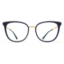Mykita - Annika - Lite - Oro Lucido Indaco Lattiginoso - Metal Glasses - Occhiali da Vista - Mykita Eyewear