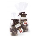 Pistì - Soft Nougat Chunks with Sicilian Almond Covered with Dark Chocolate - Fine Pastry in Envelope with Bow - 100 g