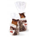 Pistì - Tocchetti di Torrone Morbido alle Nocciole di Sicilia con Cioccolato al Latte - Fine Pasticceria in Busta Fiocco - 100 g