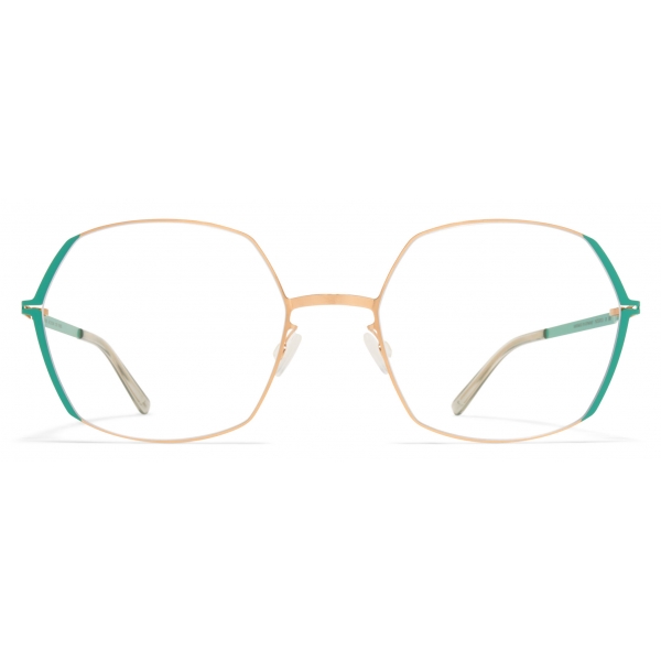 Mykita - Majvi - Lite - Champagne Gold Jade Green - Metal Glasses - Optical Glasses - Mykita Eyewear