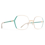 Mykita - Majvi - Lite - Oro Champagne Verde Giada - Metal Glasses - Occhiali da Vista - Mykita Eyewear