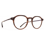 Mykita - Saga - Lite - Striped Brown Mocca - Metal Glasses - Optical Glasses - Mykita Eyewear