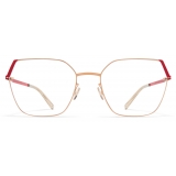 Mykita - Stine - Lite - Champagne Gold Goji Red - Metal Glasses - Optical Glasses - Mykita Eyewear