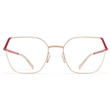 Mykita - Stine - Lite - Oro Champagne Goji Rosso - Metal Glasses - Occhiali da Vista - Mykita Eyewear