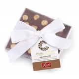 Pistì - Quadrotto Chocolate - Milk Chocolate with Whole Hazelnuts - Fine Pastry in Gift Box Blanca