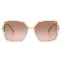 Tom Ford - Joanna Sunglasses - Occhiali da Sole a Farfalla - Avorio Marrone - FT1039 - Occhiali da Sole - Tom Ford Eyewear