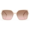 Tom Ford - Joanna Sunglasses - Occhiali da Sole a Farfalla - Avorio Marrone - FT1039 - Occhiali da Sole - Tom Ford Eyewear