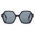 Tom Ford - Romy Sunglasses - Geometric Shaped Sunglasses - Black - FT1032 - Sunglasses - Tom Ford Eyewear