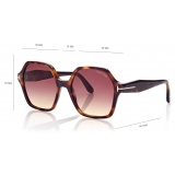 Tom Ford - Romy Sunglasses - Occhiali da Sole Geometrica - Havana Rosa - FT1032 - Occhiali da Sole - Tom Ford Eyewear