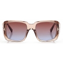 Tom Ford - Ryder-02 Sunglasses - Occhiali da Sole Squadrati - Champagne - FT1035 - Occhiali da Sole - Tom Ford Eyewear