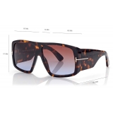 Tom Ford - Raven Sunglasses - Occhiali da Sole a Farfalla - Havana - FT1036 - Occhiali da Sole - Tom Ford Eyewear