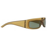 Gucci - Occhiale da Sole Rettangolari - Marrone Chiaro Verde Scuro - Gucci Eyewear