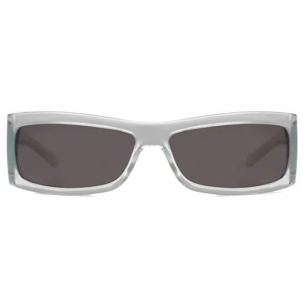 Gucci - Rectangular Frame Sunglasses - Transparent Dark Grey - Gucci Eyewear