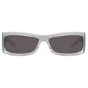 Gucci - Rectangular Frame Sunglasses - Transparent Dark Grey - Gucci Eyewear