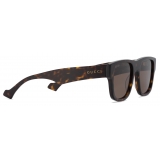 Gucci - Occhiale da Sole Squadrati - Tartaruga Scuro Marrone - Gucci Eyewear