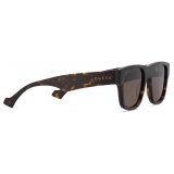 Gucci - Square Frame Sunglasses - Dark Tortoiseshell Brown - Gucci Eyewear