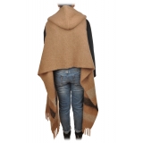 Woolrich - Mantella in Fantasia a Righe - Nero/Beige - Giacca - Luxury Exclusive Collection
