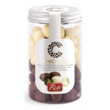 Pistì - Chiccosi Mix - Sicilian Pistachio Beans Covered with Chocolate - Fine Pastry in Jar