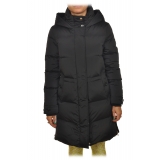 Woolrich - Long Quilted Hooded Down Jacket - Black - Jacket - Luxury Exclusive Collection