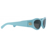 Gucci - Cat-Eye Frame Sunglasses - Light Blue Grey - Gucci Eyewear