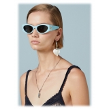 Gucci - Occhiale da Sole Cat Eye - Celeste Grigio - Gucci Eyewear