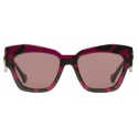 Gucci - Occhiale da Sole Cat Eye - Tartaruga Nero Rosa - Gucci Eyewear