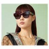 Gucci - Occhiale da Sole Cat Eye - Tartaruga Nero Rosa - Gucci Eyewear