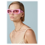 Gucci - Geometric Frame Sunglasses - Pink - Gucci Eyewear