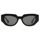 Gucci - Occhiale da Sole Geometrica - Nero Grigio - Gucci Eyewear