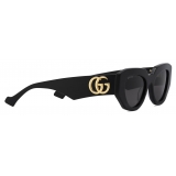 Gucci - Occhiale da Sole Geometrica - Nero Grigio - Gucci Eyewear