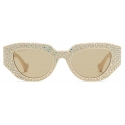 Gucci - Geometric Frame Sunglasses - Ivory Brown - Gucci Eyewear