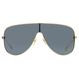 Gucci - Square Frame Sunglasses - Gold Grey - Gucci Eyewear