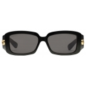 Gucci - Rectangular Frame Sunglasses - Black Grey - Gucci Eyewear