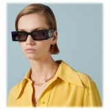 Gucci - Rectangular Frame Sunglasses - Tortoiseshell Green Purple - Gucci Eyewear