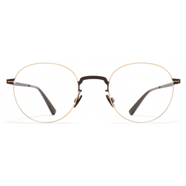 Mykita - Akemi - Lessrim - Gold Dark Brown - Metal Glasses - Optical Glasses - Mykita Eyewear