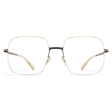 Mykita - Himiko - Lessrim - Black Glossy Gold - Metal Glasses - Optical Glasses - Mykita Eyewear