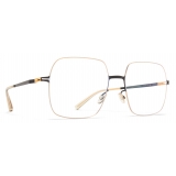 Mykita - Himiko - Lessrim -  Nero Oro Lucido - Metal Glasses - Occhiali da Vista - Mykita Eyewear