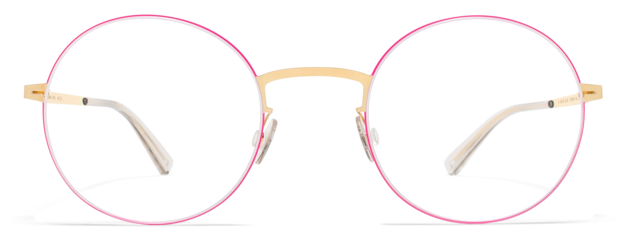 Mykita - Kayo - Lessrim - Gold Neon Pink - Metal Glasses - Optical Glasses  - Mykita Eyewear - Avvenice