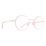 Mykita - Kayo - Lessrim - Gold Neon Pink - Metal Glasses - Optical Glasses - Mykita Eyewear