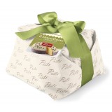 Pistì - Artisan Panettone Pandorato Covered with White Chocolate and Pistachio - Hand Wrapped Panettone - 1000 g