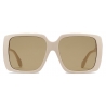 Gucci - Specialized Fit Square Frame Sunglasses - Ivory Brown - Gucci Eyewear