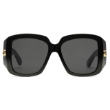 Gucci - Square Frame Sunglasses - Black Grey - Gucci Eyewear