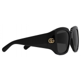 Gucci - Square Frame Sunglasses - Black Grey - Gucci Eyewear