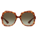 Gucci - Square Frame Sunglasses - Tortoiseshell Gradient Brown - Gucci Eyewear