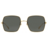Gucci - Occhiale da Sole Squadrati - Oro Grigio - Gucci Eyewear