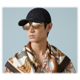 Gucci - Occhiale da Sole Squadrati - Oro Marrone - Gucci Eyewear