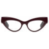 Gucci - Cat Eye Frame Optical Glasses - Dark Red - Gucci Eyewear